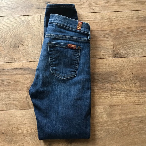 7 For All Mankind 'The Skinny' Mid-Rise Jeans - Picture 1 of 4